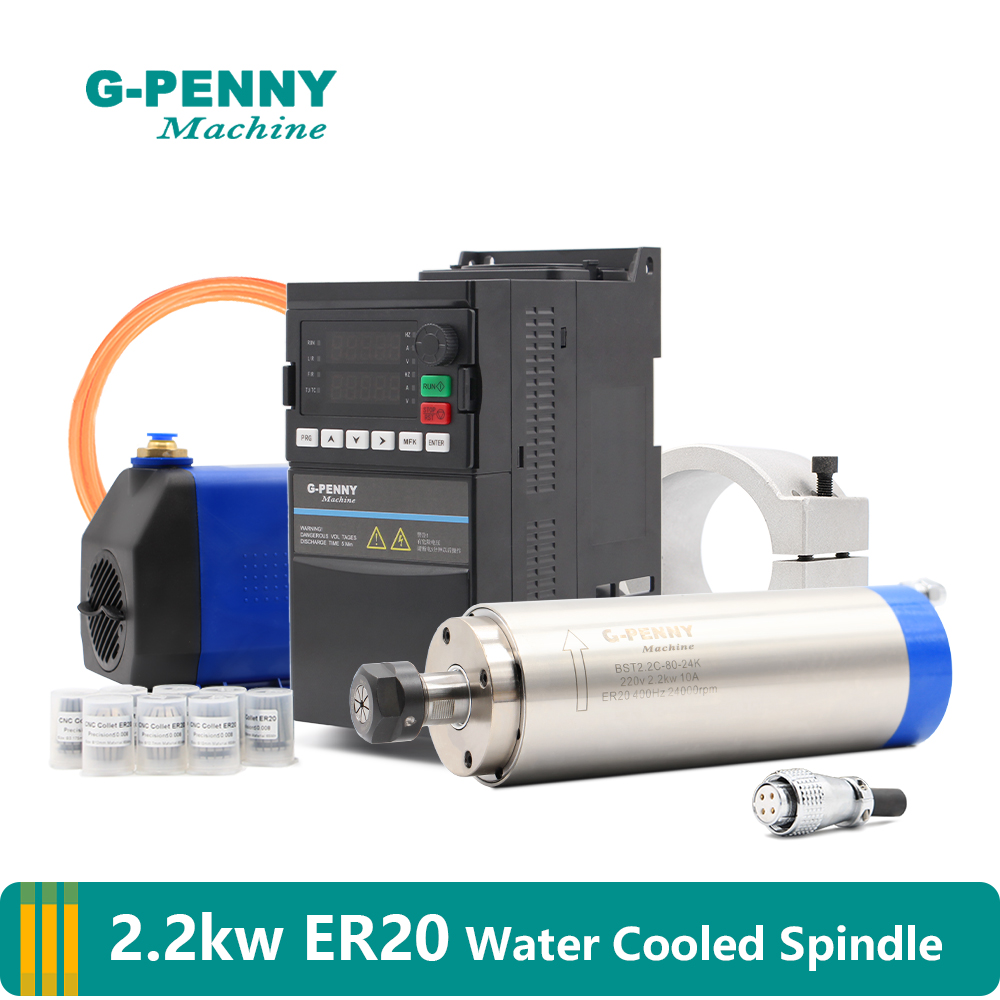 ชุดสปินเดิลระบายความร้อนด้วยน้ - 2.2Kw Water Cooled Spindle Kit Vfd บทวิจารณ์และราคา